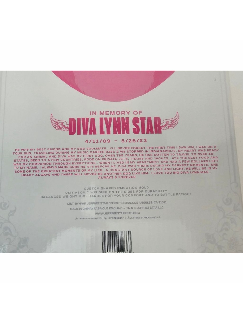 🆕️Jeffree Star Pets Diva Lynn Memorial Makeup Hand Mirror NIB - Picture 5 of 5
